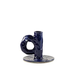 Kerzen & Raumdüfte*Niko June Studio Candlestick Dark Blue