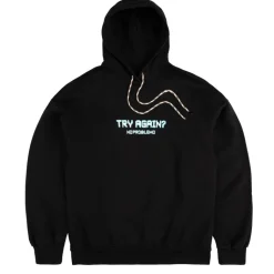 Hoodies*No Problemo Try Again Hoodie Black