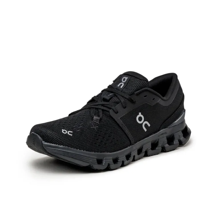 Vegane Sneaker|Laufschuhe*On Cloud X 4 Black / Eclipse
