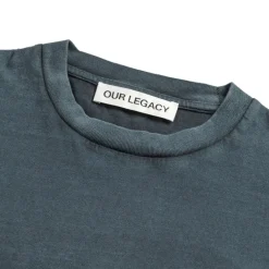 T-Shirts*Our Legacy Box T-Shirt Worn Blue Legacy Jersey