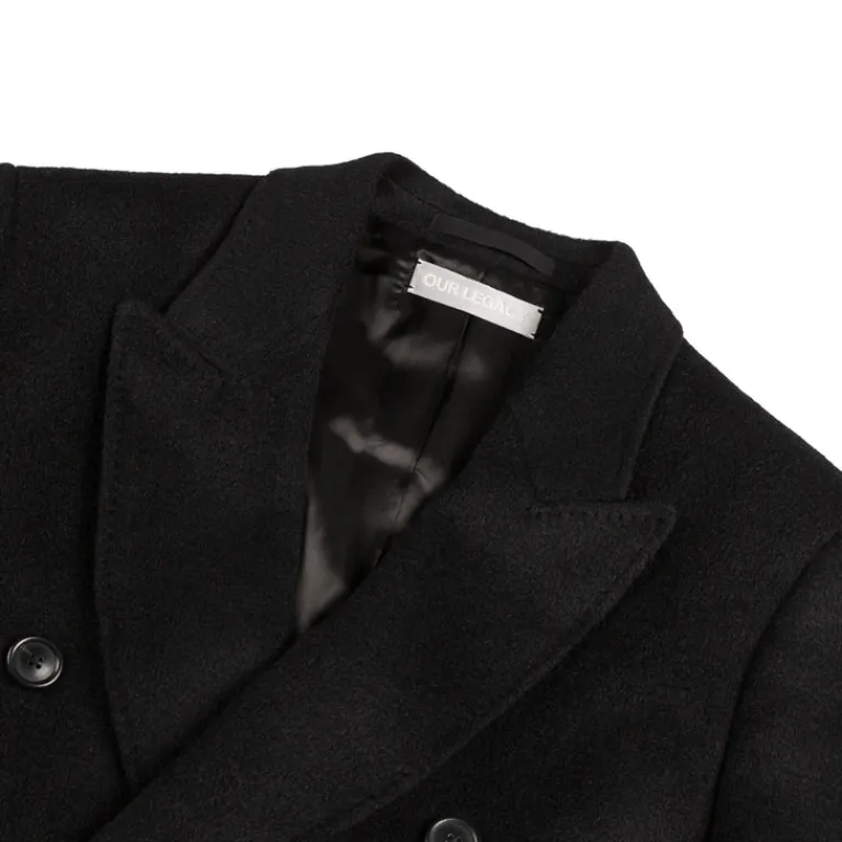Jacken*Our Legacy Whale Coat Black Hairy Wool