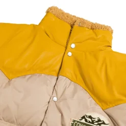 Jacken*PAL Sporting Goods Cowboy Camping Down Leather Yoke Sherling Coat Yellow / Marshmallow