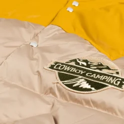Jacken*PAL Sporting Goods Cowboy Camping Down Leather Yoke Sherling Coat Yellow / Marshmallow