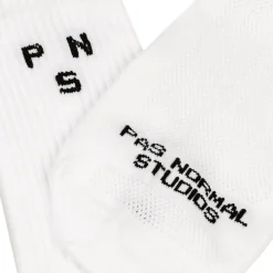 Socken*Pas Normal Studios Off-Race Ribbed Socks White