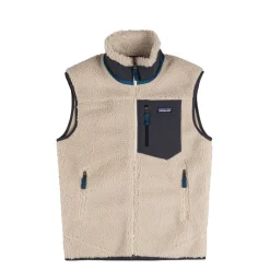 Westen*Patagonia Classic Retro-X Vest Natural / Smolder Blue
