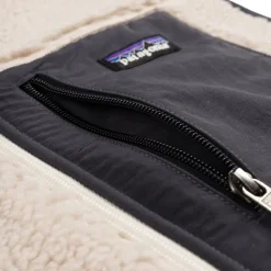 Westen*Patagonia Classic Retro-X Vest Natural / Smolder Blue