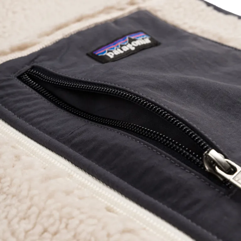 Westen*Patagonia Classic Retro-X Vest Natural / Smolder Blue