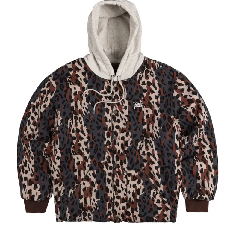 Jacken*Patta City Leopard Reversible Bomber Jacket Multi