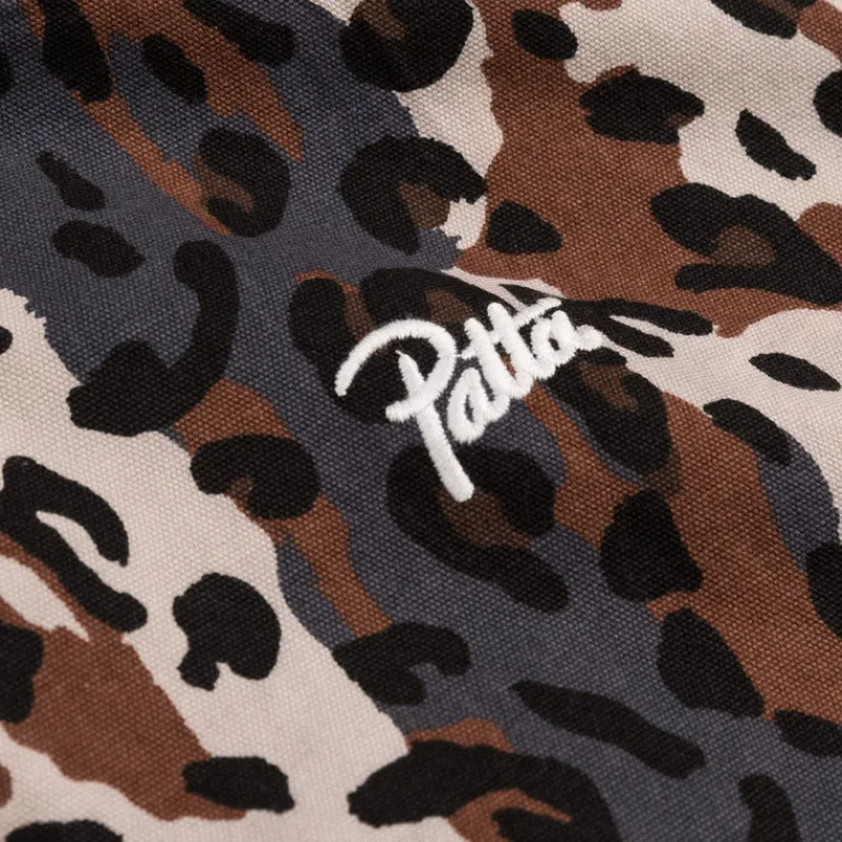 Jacken*Patta City Leopard Reversible Bomber Jacket Multi