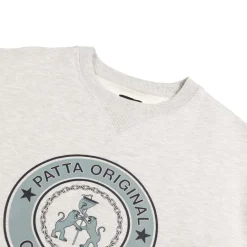 Crewnecks*Patta Marina Crewneck Sweater Light Grey Melange