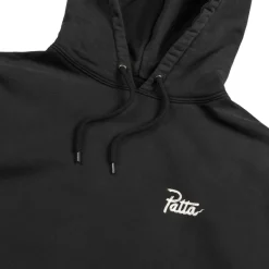 Hoodies*Patta Snake Heart Boxy Hooded Sweater Black
