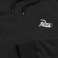 Hoodies*Patta Snake Heart Boxy Hooded Sweater Black