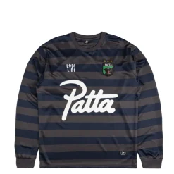 T-Shirts*Patta Striped Longsleeve Football Jersey Forged Iron