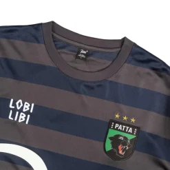 T-Shirts*Patta Striped Longsleeve Football Jersey Forged Iron