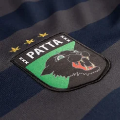 T-Shirts*Patta Striped Longsleeve Football Jersey Forged Iron