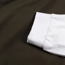 T-Shirts*Perplex Double-Layered Longsleeve T-Shirt Brown/White