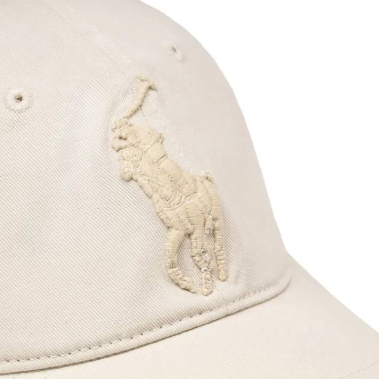 Caps & Bucket Hats*Polo Ralph Lauren Big Pony Twill Ball Cap Clubhouse Cream
