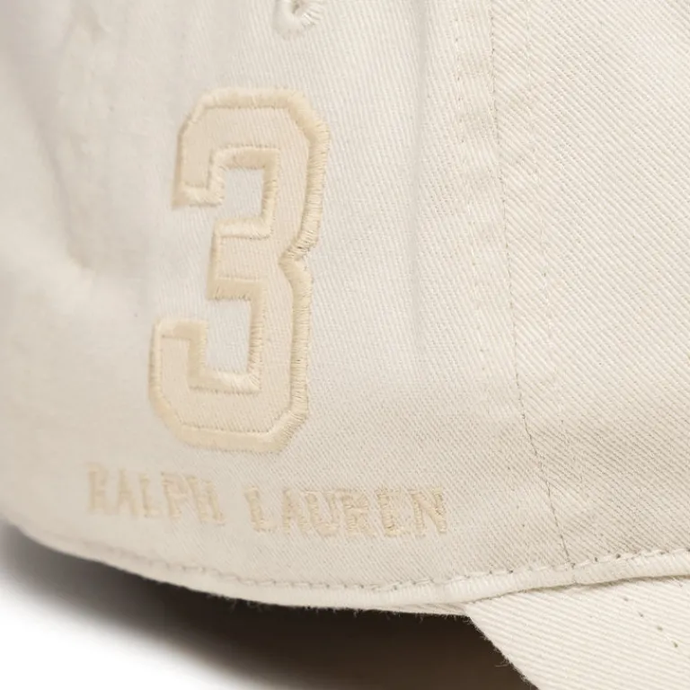 Caps & Bucket Hats*Polo Ralph Lauren Big Pony Twill Ball Cap Clubhouse Cream