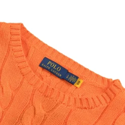 Knitwear|Crewnecks*Polo Ralph Lauren Cable-Knit Cotton Jumper Spring Melon
