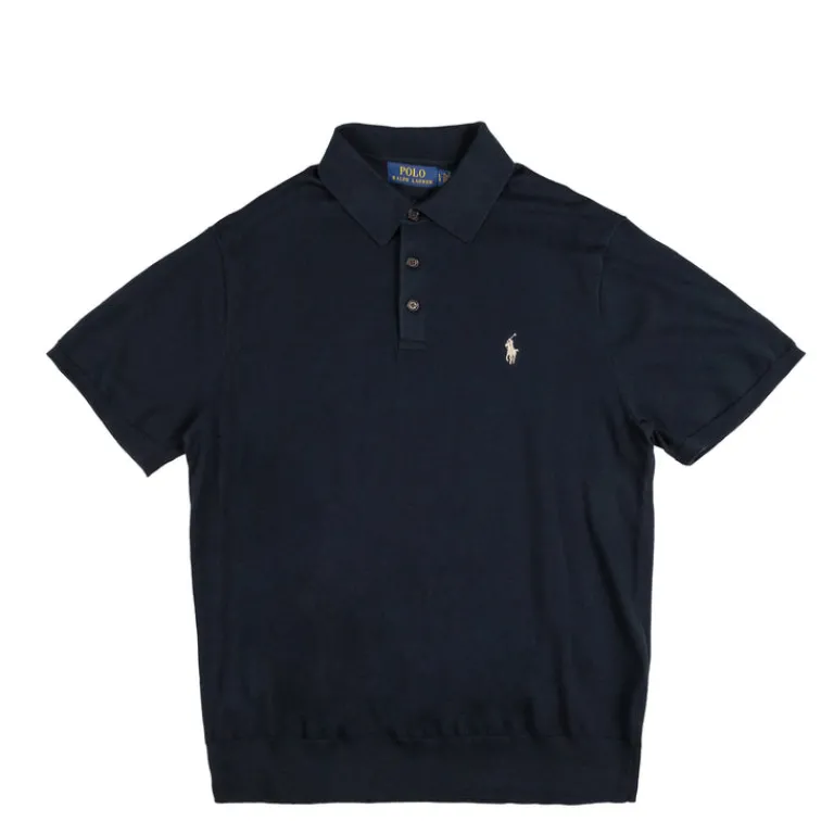 T-Shirts*Polo Ralph Lauren Cotton Polo-Collar Jumper Hunter Navy