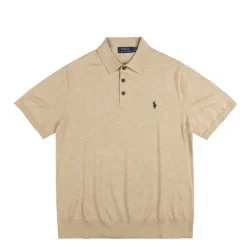 T-Shirts*Polo Ralph Lauren Cotton Polo-Collar Jumper Dune Melange