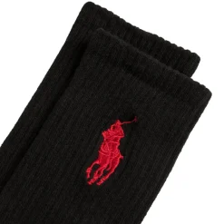 Socken*Polo Ralph Lauren Crew Socks Big Pony 3 Pack Black