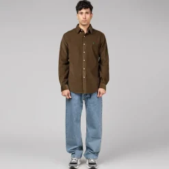 Hemden*Polo Ralph Lauren Custom Fit Corduroy Shirt Chocolate Mousse
