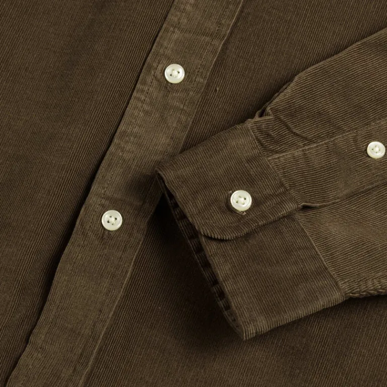 Hemden*Polo Ralph Lauren Custom Fit Corduroy Shirt Chocolate Mousse