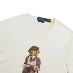 T-Shirts*Polo Ralph Lauren Custom Slim Fit Polo Bear Jersey T-Shirt Deckwash White Hrtg