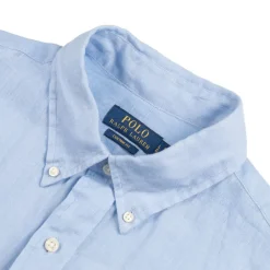 Hemden*Polo Ralph Lauren Custom Fit Linen Shirt Office Blue