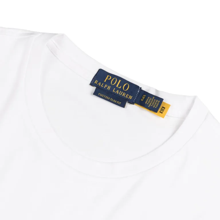 T-Shirts*Polo Ralph Lauren Custom Slim Fit Soft Cotton T-Shirt White