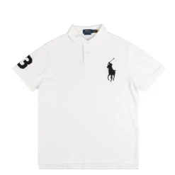 T-Shirts*Polo Ralph Lauren Custom Slim Fit Mesh Polo White