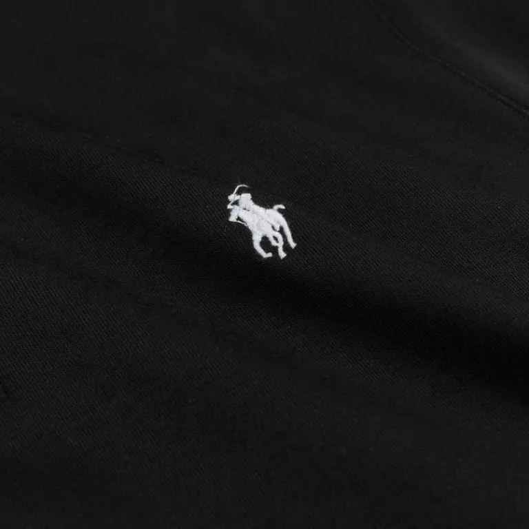 Crewnecks*Polo Ralph Lauren Double-Knit Quarter-Zip Pullover Polo Black