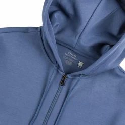Hoodies*Polo Ralph Lauren Double-Knit Full-Zip Hoodie Blue