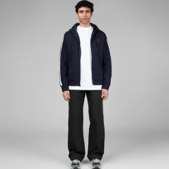 Hoodies*Polo Ralph Lauren Logo Double-Knit Mesh Hoodie Cruise Navy Multi