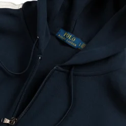 Hoodies*Polo Ralph Lauren Logo Double-Knit Mesh Hoodie Cruise Navy Multi