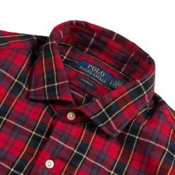 Hemden*Polo Ralph Lauren Long Sleeve Sport Hemd Red Navy