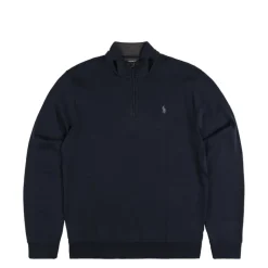 Crewnecks*Polo Ralph Lauren Luxury Jersey Quarter-Zip Pullover Aviator Navy