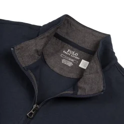 Crewnecks*Polo Ralph Lauren Luxury Jersey Quarter-Zip Pullover Aviator Navy