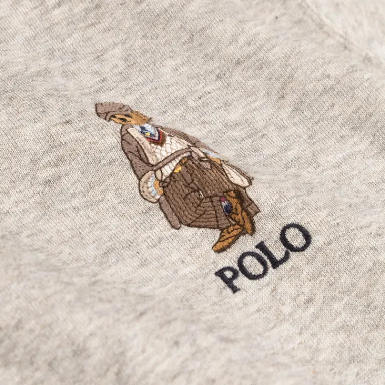 Hoodies*Polo Ralph Lauren Polo Bear Fleece Hoodie Loft Heather