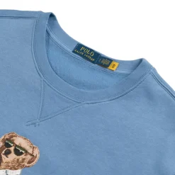 Crewnecks*Polo Ralph Lauren Polo Bear Fleece Sweatshirt Campus Blue Heritage