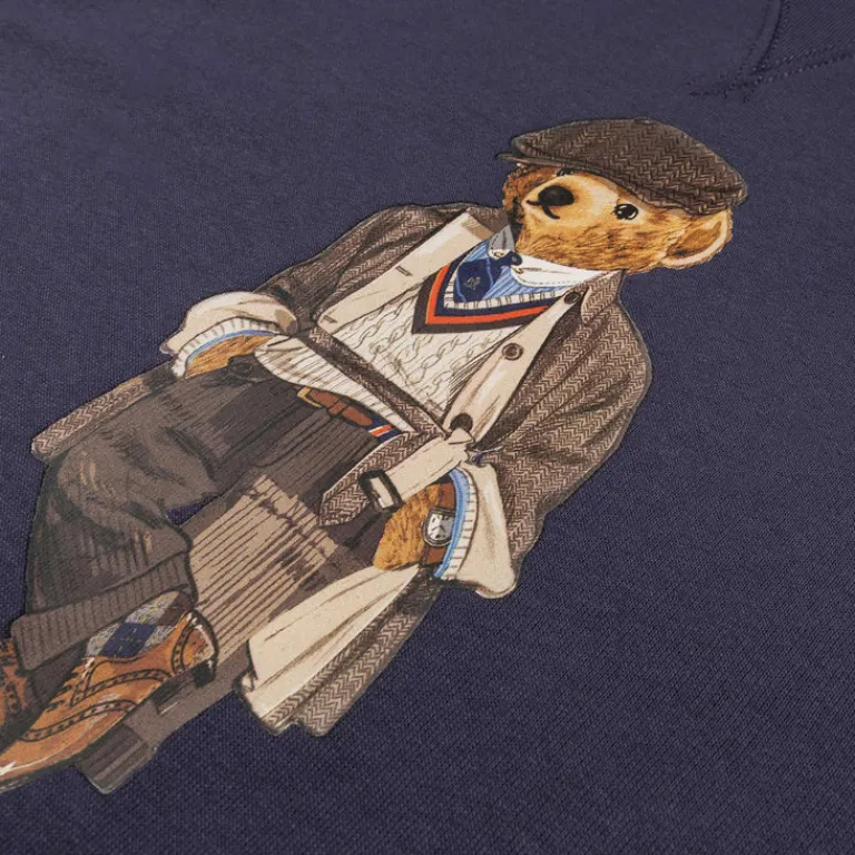 Crewnecks*Polo Ralph Lauren Polo Bear Fleece Pullover Faded Blue