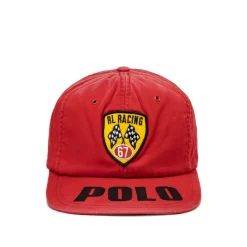 Caps & Bucket Hats*Polo Ralph Lauren Racing-Patch Twill Ball Cap Red