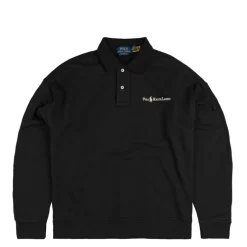 Crewnecks*Polo Ralph Lauren Relaxed Fit Logo Collared Sweatshirt Polo Black