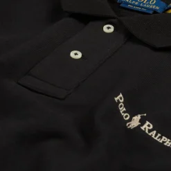 Crewnecks*Polo Ralph Lauren Relaxed Fit Logo Collared Sweatshirt Polo Black