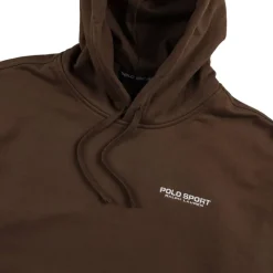 Hoodies*Polo Ralph Lauren Relaxed Fit Polo Sport Fleece Hoodie Branch Brown