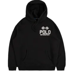 Hoodies*Polo Ralph Lauren Vintage Fleece Hoodie Polo Black