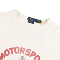 Crewnecks*Polo Ralph Lauren Vintage Fit Fleece Graphic Sweatshirt White