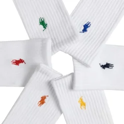 Socken*Polo Ralph Lauren Crew Socks 6 Pack White / Multi