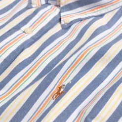 Hemden*Polo Ralph Lauren Custom Fit Striped Oxford Shirt Blue / White Multi